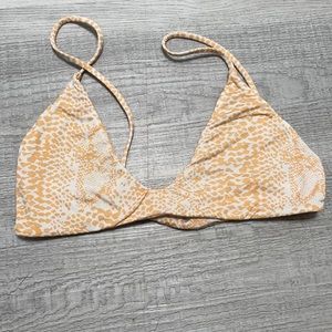 ☀️SOLD☀️Mai underwear yellow snake top